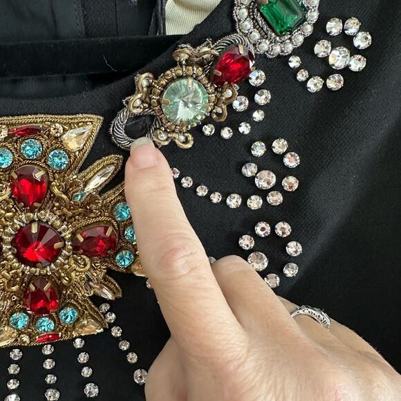 Gucci black wool-crepe gown-damaged - Picture 10 of 16